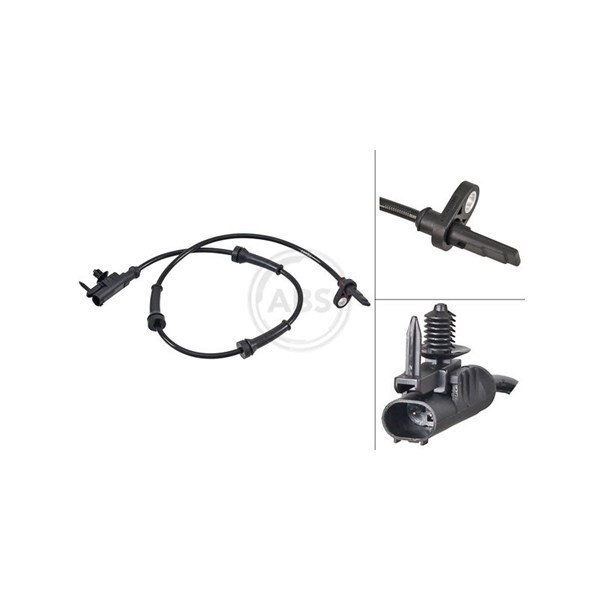 ABS-givare, Sensor, hjulvarvtal, Bakaxel A.b.s. 31625 A.B.S.