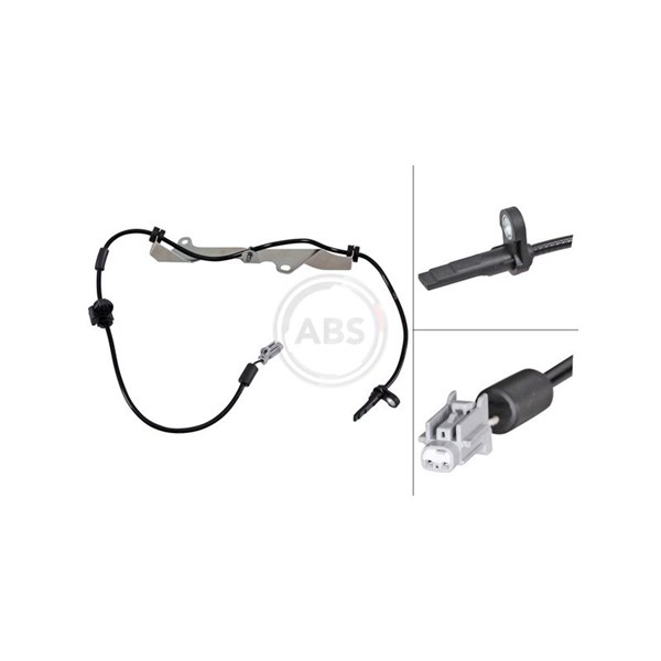 ABS-givare, Sensor, hjulvarvtal, Bakaxel vänster A.b.s. 31693 A.B.S.