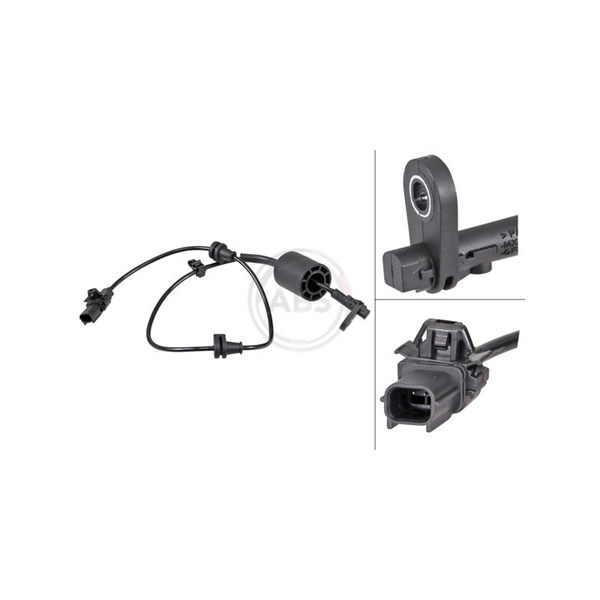 ABS-givare, Sensor, hjulvarvtal, Bakaxel vänster A.b.s. 31756 A.B.S. ABS-givare, Sensor, hjulvarvtal, Bakaxel vänster A.b.s. 31756 A.B.S.