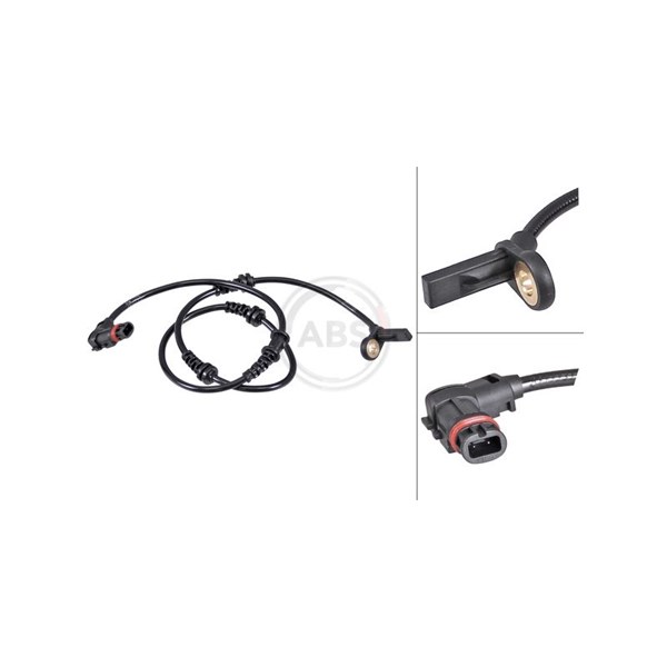 ABS-givare, Sensor, hjulvarvtal, Framaxel, framaxel höger, framax A.B.S. ABS-givare, Sensor, hjulvarvtal, Framaxel, framaxel höger, framax A.B.S.