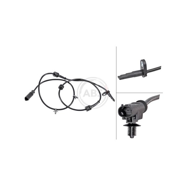 ABS-givare, Sensor, hjulvarvtal, Framaxel A.b.s. 31800 A.B.S.