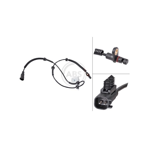 ABS-givare, Sensor, hjulvarvtal, Framaxel A.b.s. 31822 A.B.S.