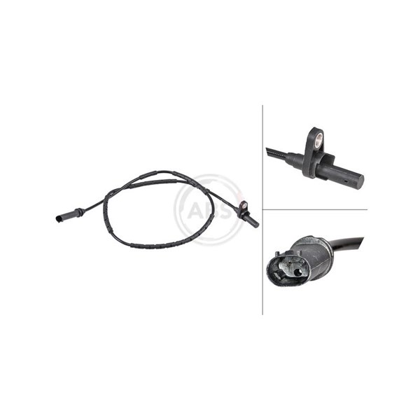 ABS-givare, Sensor, hjulvarvtal, Bakaxel A.b.s. 31846 A.B.S.