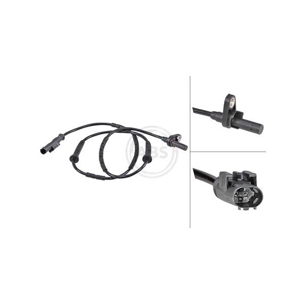 ABS-givare, Sensor, hjulvarvtal, Framaxel A.b.s. 31851 A.B.S.
