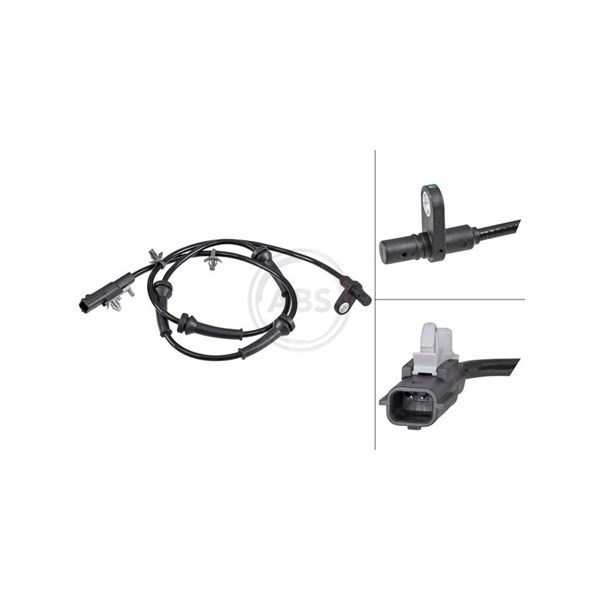 ABS-givare, Sensor, hjulvarvtal, Bakaxel A.b.s. 32018 A.B.S.