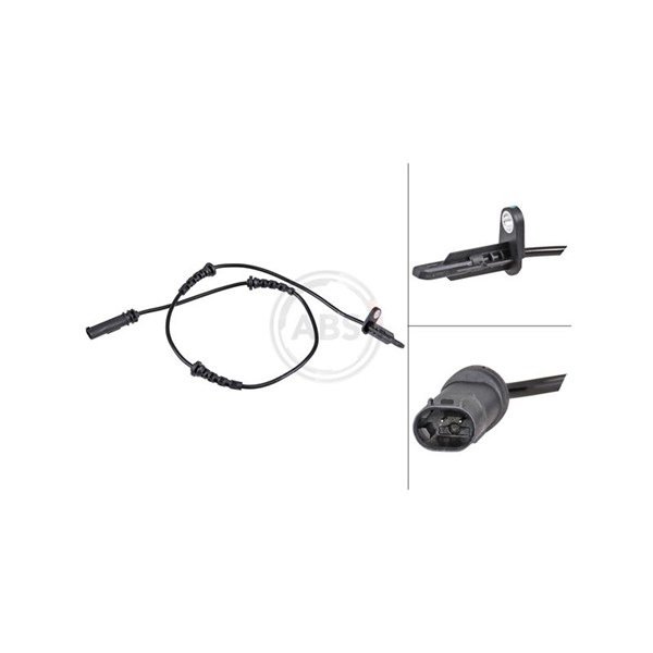 ABS-givare, Sensor, hjulvarvtal, Bakaxel A.b.s. 32027 A.B.S.