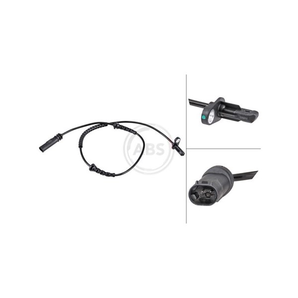 ABS-givare, Sensor, hjulvarvtal, Framaxel A.b.s. 32028 A.B.S.