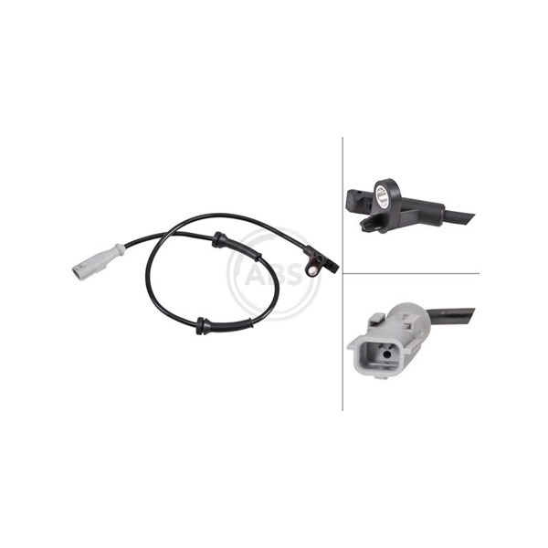 ABS-givare, Sensor, hjulvarvtal, Bakaxel vänster A.b.s. 32036 A.B.S.