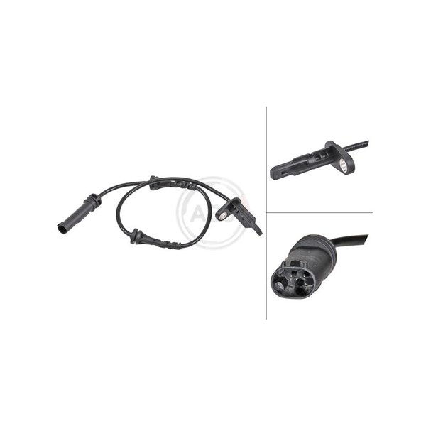 ABS-givare, Sensor, hjulvarvtal, Bakaxel A.b.s. 32038 A.B.S.