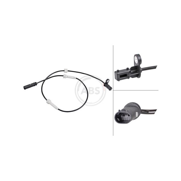 ABS-givare, Sensor, hjulvarvtal, Framaxel A.b.s. 32053 A.B.S.