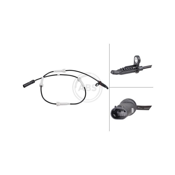 ABS-givare, Sensor, hjulvarvtal, Bakaxel A.b.s. 32054 A.B.S.