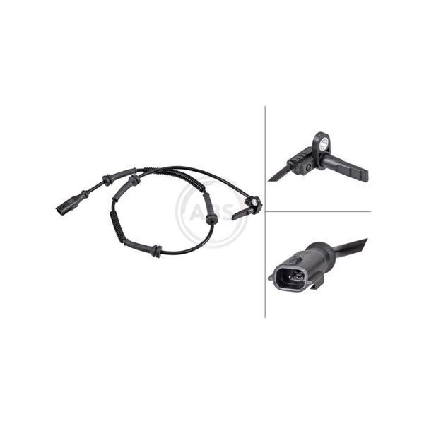 ABS-givare, Sensor, hjulvarvtal, Framaxel A.b.s. 32055 A.B.S.