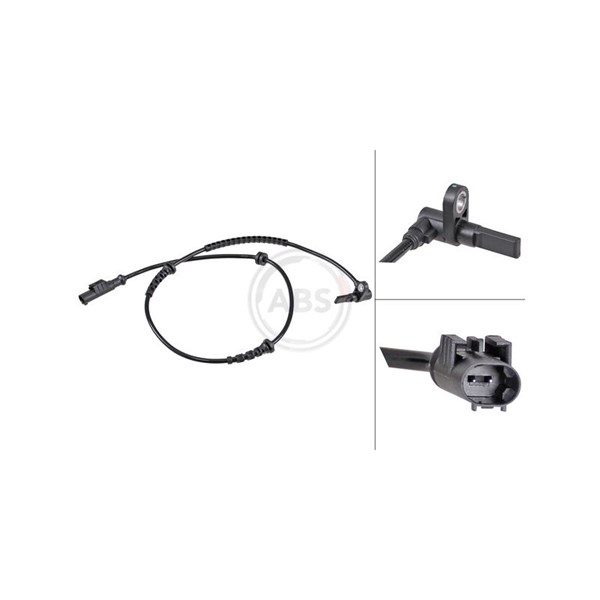 ABS-givare, Sensor, hjulvarvtal, Framaxel A.b.s. 32056 A.B.S.