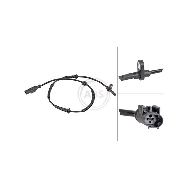 ABS-givare, Sensor, hjulvarvtal, Bakaxel A.b.s. 32057 A.B.S.