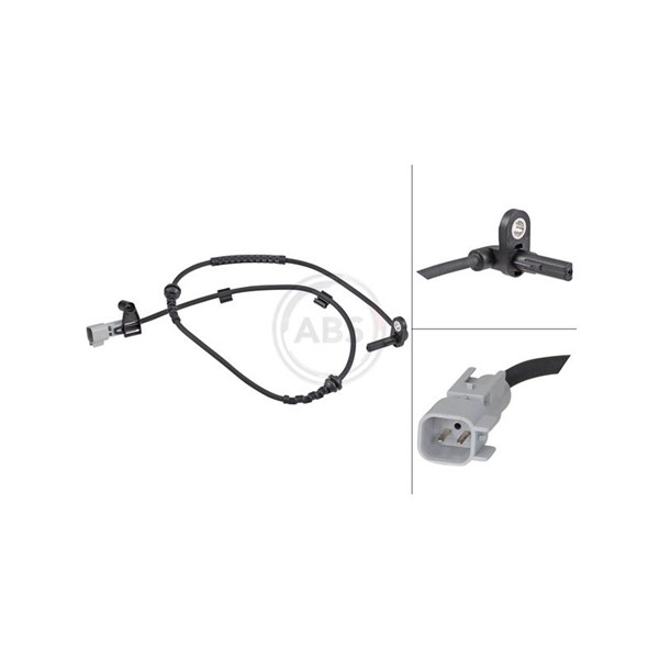 ABS-givare, Sensor, hjulvarvtal, Framaxel, framaxel vänster A.b.s A.B.S. ABS-givare, Sensor, hjulvarvtal, Framaxel, framaxel vänster A.b.s A.B.S.