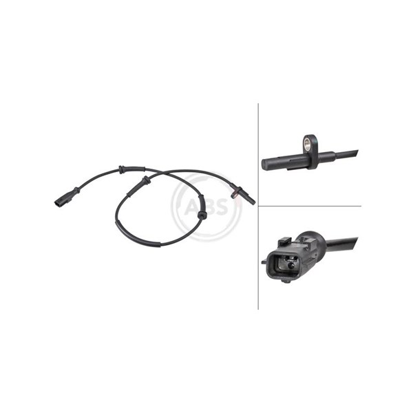 ABS-givare, Sensor, hjulvarvtal, Bakaxel A.b.s. 32075 A.B.S.