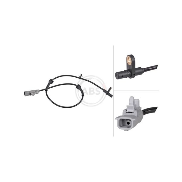 ABS-givare, Sensor, hjulvarvtal, Bakaxel vänster A.b.s. 32103 A.B.S.