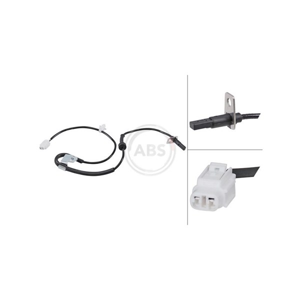 ABS-givare, Sensor, hjulvarvtal, framaxel höger A.b.s. 32110 A.B.S.