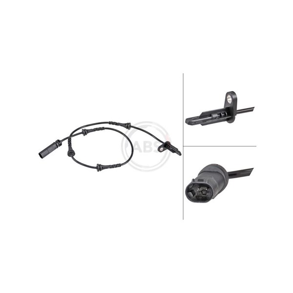 ABS-givare, Sensor, hjulvarvtal, Bakaxel A.b.s. 32133 A.B.S.