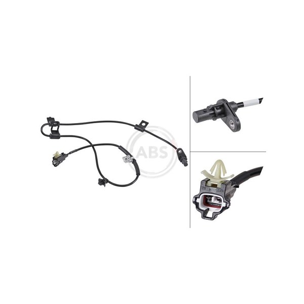 ABS-givare, Sensor, hjulvarvtal, framaxel vänster A.b.s. 32140 A.B.S.
