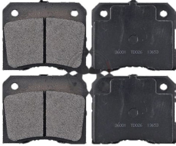 Bromsbeläggsats, Bakaxel, Framaxel