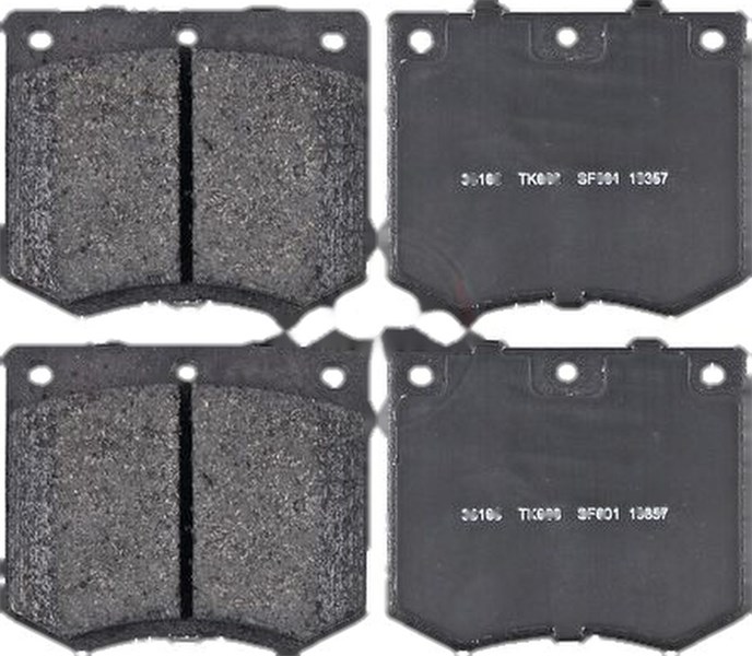 Bromsbeläggsats, Framaxel