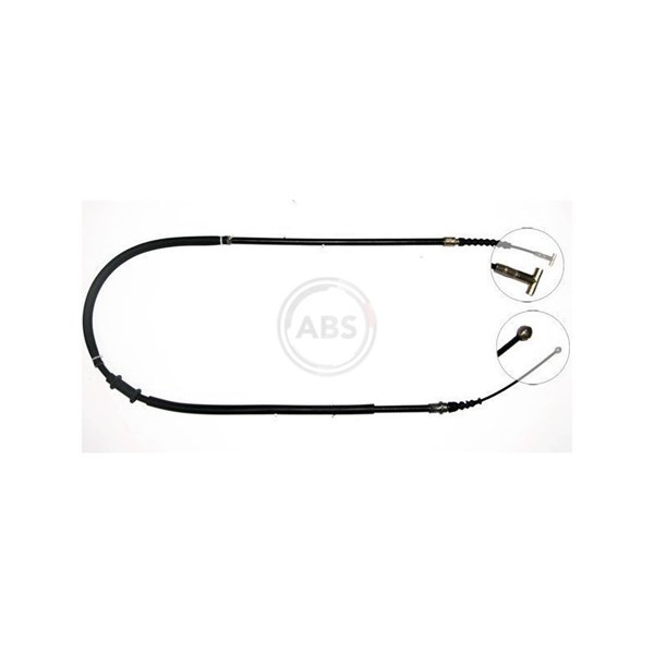 Vajer, parkeringsbroms, Vänster bak A.b.s. K10057 A.B.S.