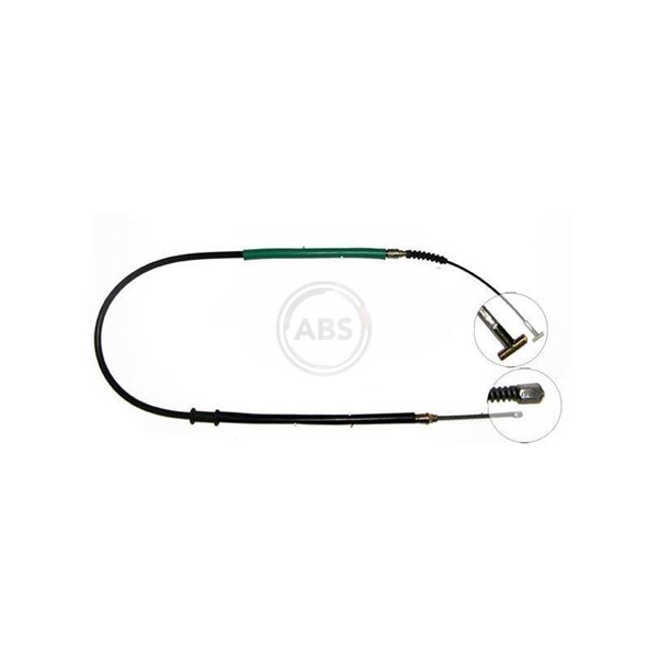 Vajer, parkeringsbroms, Vänster bak A.b.s. K10557 A.B.S.