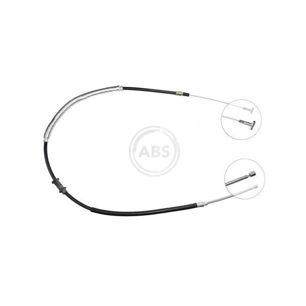 Vajer, parkeringsbroms, Vänster bak A.b.s. K10587 A.B.S.