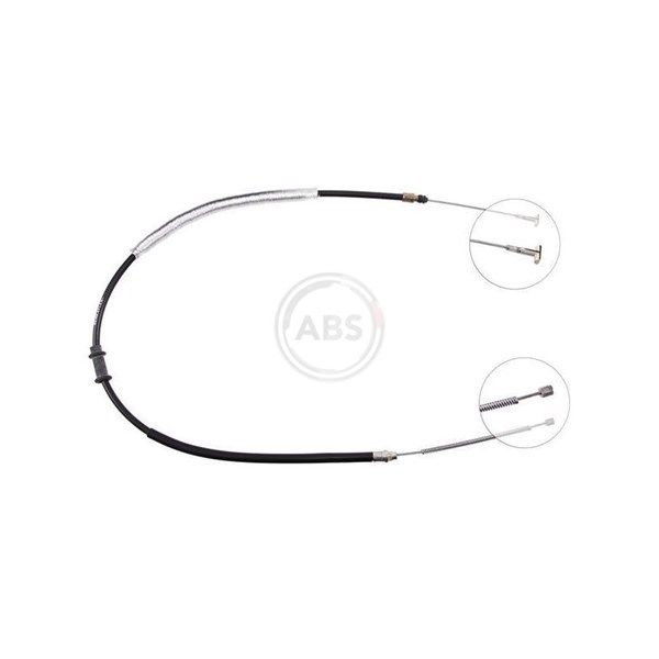 Vajer, parkeringsbroms, Höger bak A.b.s. K10588 A.B.S.