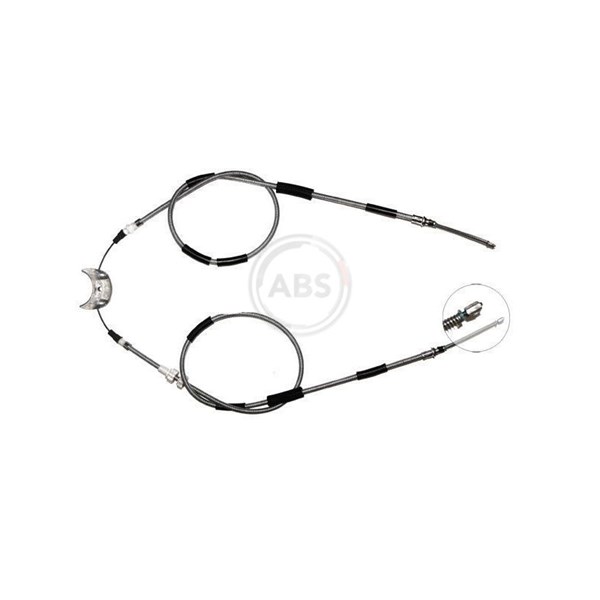 Vajer, parkeringsbroms, Bak A.b.s. K10615 A.B.S.
