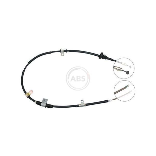 Vajer, parkeringsbroms, Vänster bak A.b.s. K10907 A.B.S.