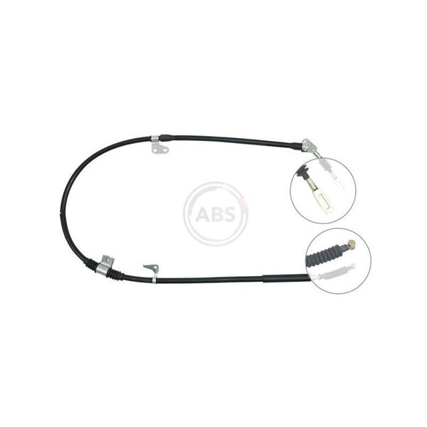 Vajer, parkeringsbroms, Höger bak A.b.s. K11158 A.B.S.
