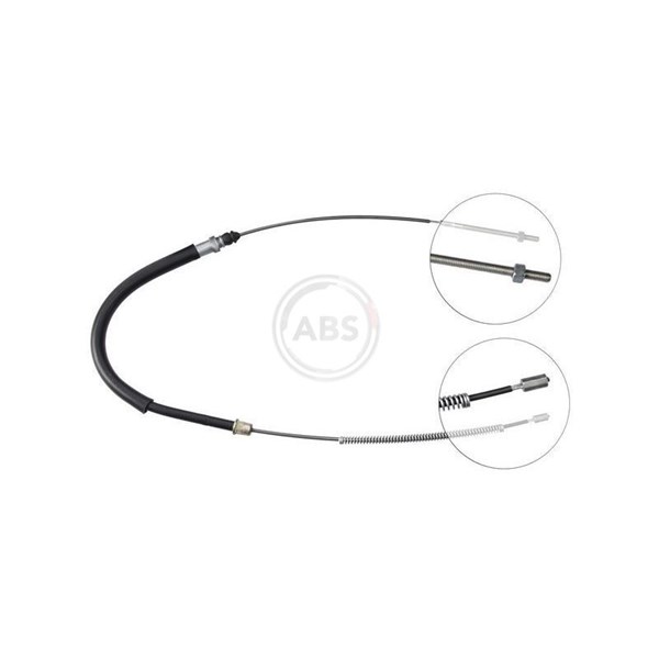 Vajer, parkeringsbroms, Vänster bak A.b.s. K12207 A.B.S.