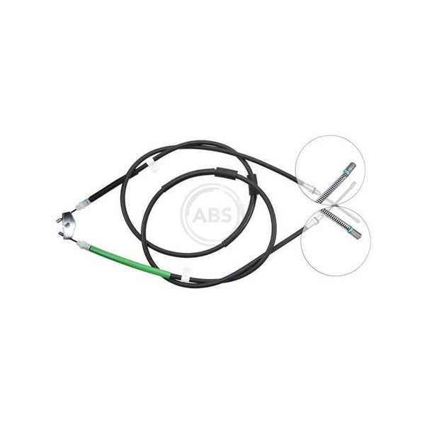 Vajer, parkeringsbroms, Bak A.b.s. K12405 A.B.S.