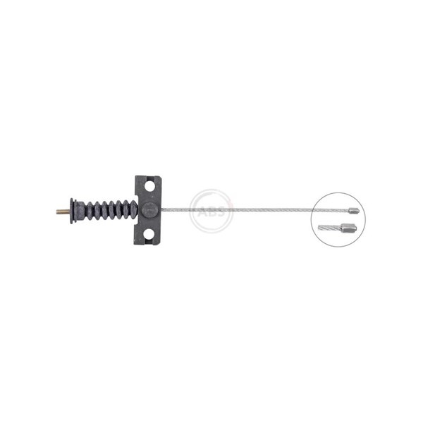 Vajer, parkeringsbroms, Fram, Mitt A.b.s. K12591 A.B.S.