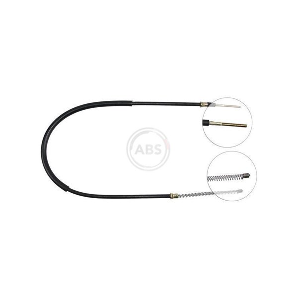 Vajer, parkeringsbroms, Vänster bak A.b.s. K12597 A.B.S.
