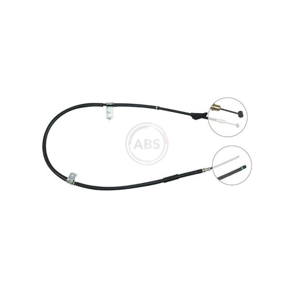 Vajer, parkeringsbroms, Vänster bak A.b.s. K14057 A.B.S.