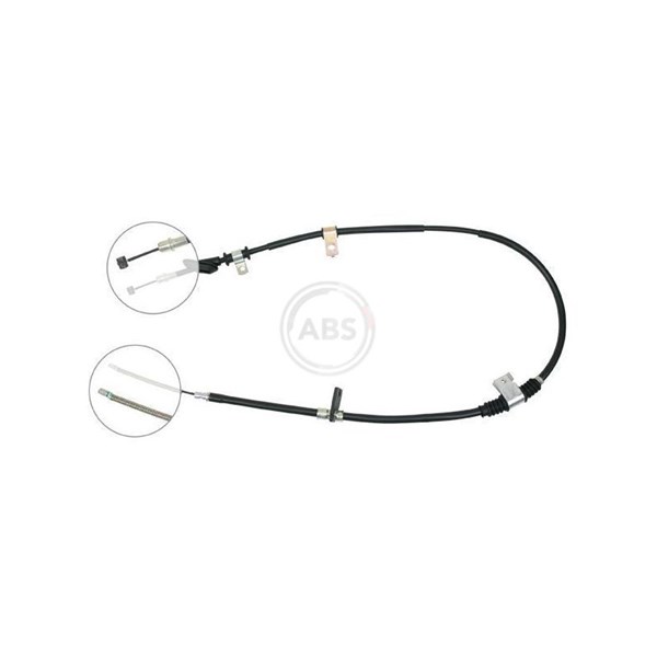 Vajer, parkeringsbroms, Vänster bak A.b.s. K14067 A.B.S.