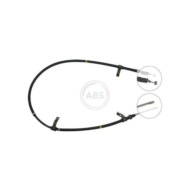 Vajer, parkeringsbroms, Höger bak A.b.s. K14318 A.B.S.