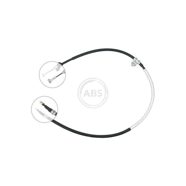 Vajer, parkeringsbroms, Höger bak A.b.s. K14348 A.B.S.
