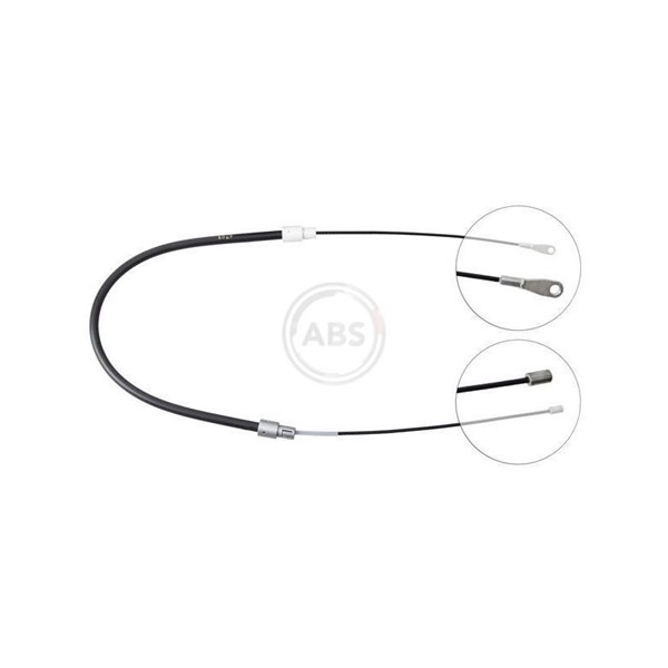 Vajer, parkeringsbroms, Vänster bak A.b.s. K14657 A.B.S.