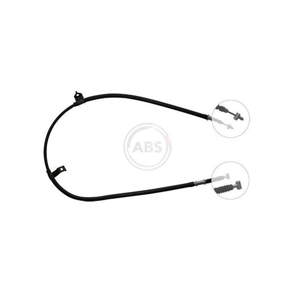 Vajer, parkeringsbroms, Vänster bak A.b.s. K14877 A.B.S.
