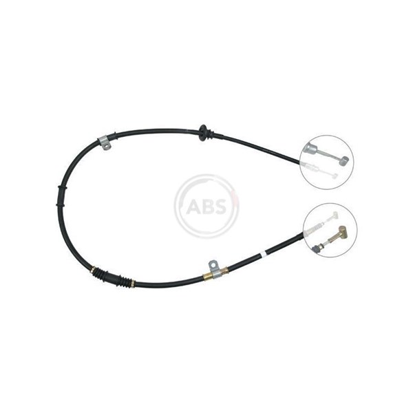 Vajer, parkeringsbroms, Vänster bak A.b.s. K14887 A.B.S.