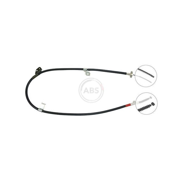 Vajer, parkeringsbroms, Vänster bak A.b.s. K15067 A.B.S.