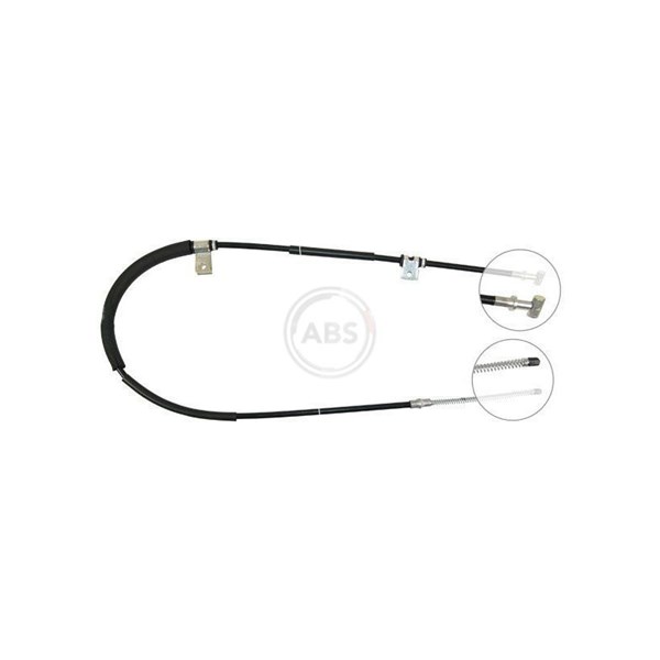 Vajer, parkeringsbroms, Vänster bak A.b.s. K19677 A.B.S.