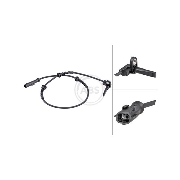 ABS-givare, Sensor, hjulvarvtal, Framaxel A.b.s. 31466 A.B.S.