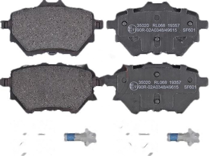 Bromsbeläggsats, Bakaxel