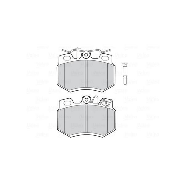 Bromsbeläggsats, Framaxel Valeo 301714 VALEO Bromsbeläggsats, Framaxel Valeo 301714 VALEO