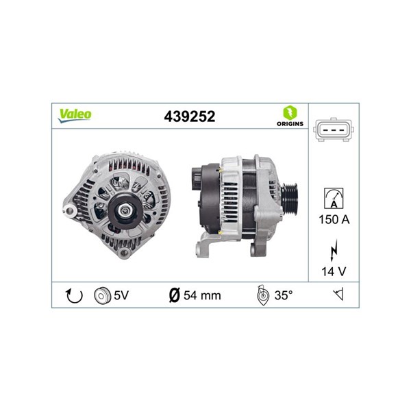 Generator 14V 150A Valeo 439252 VALEO